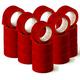 OFITURIA Klebeband, Farbe Rot, Klebeband zum Verpacken und Organisieren Ihrer Kartons und Sendungen, Siegel in verschiedenen leuchtenden Farben 66 m x 48 mm (24 Einheit - Rot)
