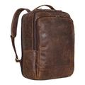 STILORD "Beck Leather Laptop Backpack Mens 16 Inches Daypack Vintage Leather Backpack Laptop Rucksack School Backpack Leather Boys