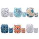 ALVABABY Pocket Cloth Nappies Reusable Washable 6PCS Diapers + 12PCS Inserts 6DM26-UK