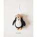 Farmhouse Pottery Felted Festive Penguin Ornament - Perry Penguin in Black/Brown/White | 4.5 H x 3 W x 3 D in | Wayfair ACC419