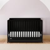 Graco Melrose 5-in-1 Convertible Crib w/ Storage Wood in Black | 36.02 H x 54.17 W x 29.33 D in | Wayfair 04511-30B