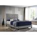 House of Hampton® Tufted Low Profile Panel Bed Upholstered/Polyester in Gray | 54.25 H x 65.5 W x 88.5 D in | Wayfair