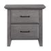 Soho Baby Chandler 2-Drawer Nightstand Wood in Gray/Black | 25 H x 26 W x 19 D in | Wayfair 44022530