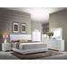 Brayden Studio® Azriah Panel Bed Metal in Brown/White | 49 H x 63 W x 85 D in | Wayfair 9025F64E5EEE4DB69186A39ADC3F444A