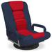 Trule Reclining Ergonomic Swiveling Floor Game Chair in Red/Blue | 30 H x 22.5 W x 22 D in | Wayfair D9FC5777B0B2416F80519E13CB4C2F0C