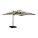 Arlmont & Co. Mucci 13' x 10' Rectangular Lighted Cantilever Umbrella in Brown | 103.6 H x 156 W x 120 D in | Wayfair