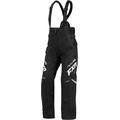 FXR Team FX Pantaloni con bretelle da donna in motoslitta, nero-bianco, dimensione 16 per donne