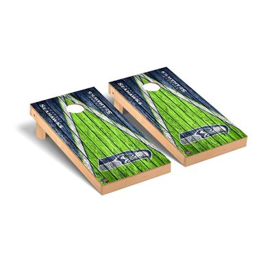 Seattle Seahawks NFL Football Triangle Cornhole Board Set