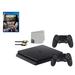 Sony 2215B PlayStation 4 Slim 1TB Gaming Console Black 2 Controller Included with Call of Duty WW2 Game BOLT AXTION Bundle Lke New
