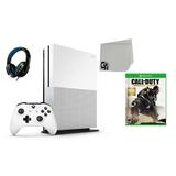 234-00051 Xbox One S White 1TB Gaming Console with Call of Duty- Advanced Warfare BOLT AXTION Bundle Used