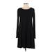 Old Navy Casual Dress - Sweater Dress: Black Solid Dresses - Women's Size Small