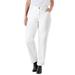 Plus Size Women's Crop Wide-Leg Jean by Soft Focus in White (Size 34 W)