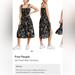 Free People Dresses | Free People Isla Floral Midi Sundress | Color: Black | Size: Xs