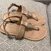 Coach Shoes | Coach Thong Sandal Womens Size 8.5 Nude | Color: Cream | Size: 8.5