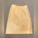 Nine West Skirts | Camel Suede Leather Skirt By Nine West | Color: Tan | Size: 8