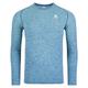 Odlo Herren Langarm Laufshirt ESSENTIALS SEAMLESS, saxony blue melange, S