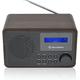 Roadstar HRA-700D+/WD Tragbares Radio Vintage Digital Dab/Dab+/FM funktioniert mit Netzwerk oder Batterien, Kopfhöreranschluss, Retro-Radio für Haus und Küche, Wecker mit Dual-Alarm, Holz