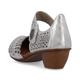 Rieker Pia Womens Open Court Shoes 5 UK Silver