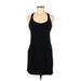 Gap Body Casual Dress - Sheath Scoop Neck Sleeveless: Black Print Dresses - Women's Size Small