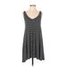 Maurices Casual Dress - A-Line V Neck Sleeveless: Black Color Block Dresses - Women's Size Small