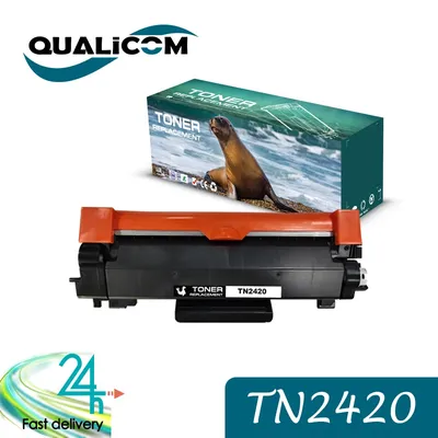 Cartouche de TONER compatible avec puce Qualicom TN2420 2420 TN-2420 pour Brother L2310D L2370jazz