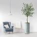 SIGNLEADER Artificial Tree In Modern Planter, Fake Eucalyptus Tree Home Decoration (Plant Pot Plus Tree) Silk/Polyester/Plastic in Blue | Wayfair