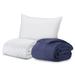 Ella Jayne Home Microfiber 4 Piece Comforter Set Polyester/Polyfill/Microfiber in Blue/Navy | Wayfair 10323Q-CQ2-CF90NA2
