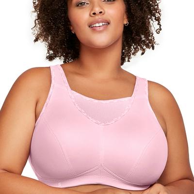 Glamorise No-Bounce Camisole Sports Bra (Size 44-DD) Pale Pink, Polyester