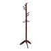 Red Barrel Studio® Cheslock Solid Wood 11 - Hook Freestanding Coat Rack Wood in Brown | 69 H x 19.5 W x 19.5 D in | Wayfair