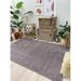 Gray 91 x 61 x 0.4 in Living Room Area Rug - Gray 91 x 61 x 0.4 in Area Rug - Hokku Designs Alfa Rich Arran Dark Grey Area Rugs for Living Room Bedroom Decor Washable Pet Friendly | Wayfair