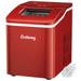 Costway Portable Ice Maker Machine Countertop 26Lbs/24H Self-cleaning - 12'' x 9'' x 12'' (L x W x H)