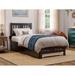 Tahoe Twin XL Platform Bed with Footboard and Twin XL Trundle in Espresso