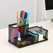 Pen Holder Mesh Pencil Holder Metal Pencil Holders Pen Organizer Black for Desk Office Pencil Holders