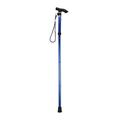 OWSOO Aluminium Alloy Folding Cane Portable Hand Walking Stick Trekking Hiking Sticks 4 Section Adjustable Canes with Comfortable Handle