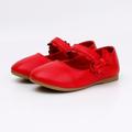 Cathalem Tie Tennis Shoes Girl Shoes Small Leather Shoes Single Shoes Children Dance Shoes Girls Shoes for Size 6 Girls Red 3.5 Years