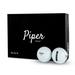 Piper Golf Premium Golf Balls for Maximum Distance Straight Shots and Eliminating Slice | 1 Dozen (12-Balls) | Custom Alignment Golf Ball Marker | Black