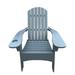 Romacci Outdoor or indoor Wood Adirondack chair with an hole to hold umbrella on the arm Gray