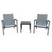 Modern Muse Aluminum Modern Sofa Furniture 3 pcs Set