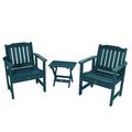 highwood Garden Chairs and Folding Side Table (3-piece Set) Nantucket Blue