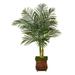 50â€� Golden Cane Artificial Palm Tree in Metal Planter