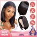 DOPI Short Bob Cut Wig Lace Front Curly Wigs for Black Women Side Part Wigs 12INCH