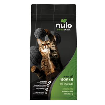 Nulo MedalSeries Grain-Free Duck & Cod Indoor Dry Cat Food, 2 lbs.
