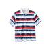 Men's Big & Tall Shrink-Less™ Piqué Polo Shirt by KingSize in Tie Dye Stripe (Size 4XL)