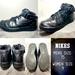 Nike Shoes | All Black Air Force 1 Leather High Tops Men’s Size 7.5 Women’s Size 9 | Color: Black | Size: 7.5