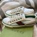Gucci Shoes | Gucci Off-White Mesh 'Gucci Tennis 1977' Sneakers | Color: Green/White | Size: 5.5