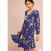 Anthropologie Dresses | Anthropologie Maeve Maplewood Floral Dress | Color: Blue/Purple | Size: L