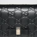 Gucci Bags | Gucci Gg Guccissima Bow Card Case Wallet | Color: Black/Gold | Size: Os