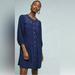 Anthropologie Dresses | Anthropologie Dubois Navy Blue Embroidered Tunic Dress With Front Pockets | Color: Blue | Size: 14