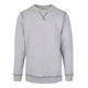 Kapuzenpullover URBAN CLASSICS "Herren Organic Contrast Flatlock Stitched Crew" Gr. 5XL, blau (grey, darkblue) Herren Pullover Kapuzenpullover