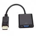 Xiwai Cable DP DisplayPort Display Port Source to VGA Female Sink Monitor Projector Cable Support ATI Eyefinity Black